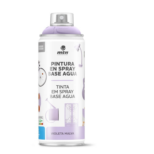Spray decorativo 400ml wb montana plata de la marca MONTANA en acabado de color Violeta fabricado en Varios, ver descripción