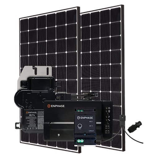Kit solar autoconsumo: 2 módulos lg neon 2 de 355w y microinversores enphase