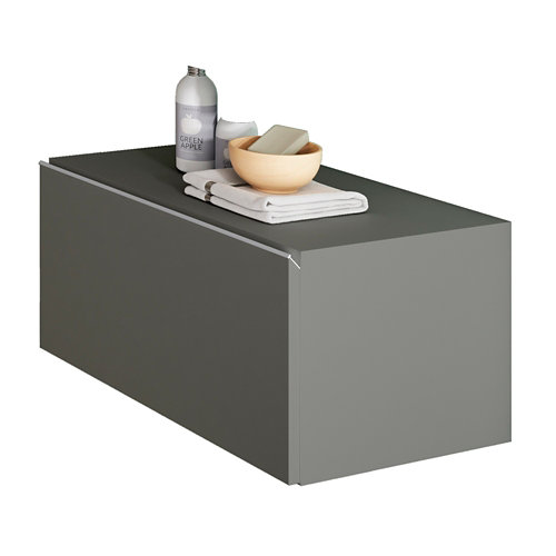 Mueble baño minimal gris grafito 60 cm