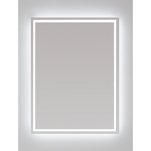 Espejo de baño con luz led nashira 90 x 60 cm