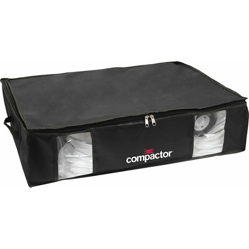 Composición nº75 spaceo home armario kit vestidor sin puertas roble 240x80x60cm 28 Funda ahorra espacio compactor black edition 50x65xh.15.5cm (145 litros)