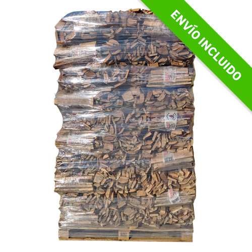Palet de leña de pino leñas oliver de 750 kg