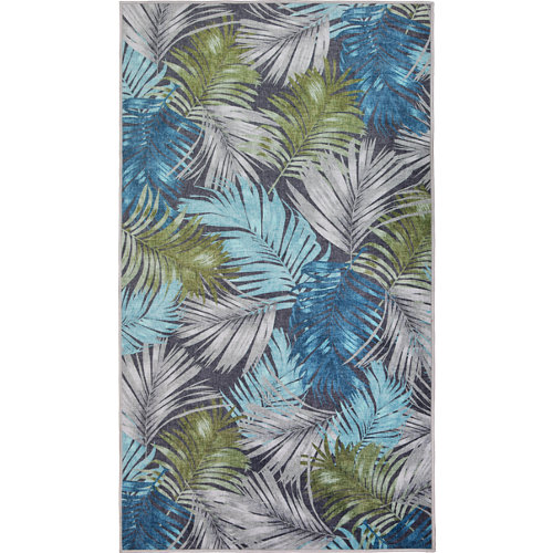 Alfombra gris pvc archi 120 x 180cm 27 Alfombra poliester festival 121 azul/verde 160 x 230 cm