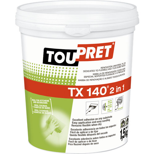 Plaste en pasta exterior toupret tx-140 1.5 kg