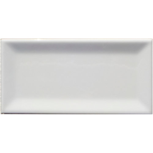 Azulejo cerámico gres verso 7.5x15 cm blanco