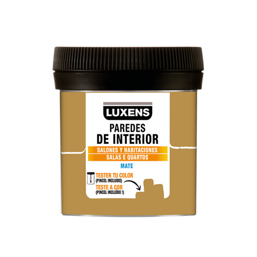 Lote de pintura efecto terciopelo osaka damasco grafito 22 Pintura tester luxens 75 ml pecan 4