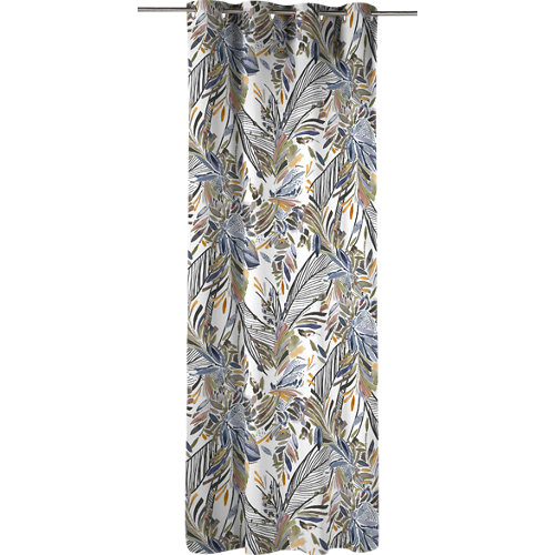 Visillo acabado en ollaos inspire biennis floral multicolor de 140 x 270 cm