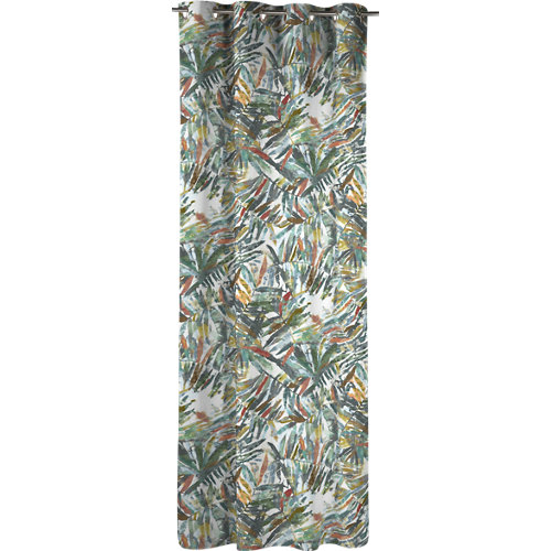 Visillo acabado en ollaos inspire bhuma floral multicolor de 140 x 270 cm