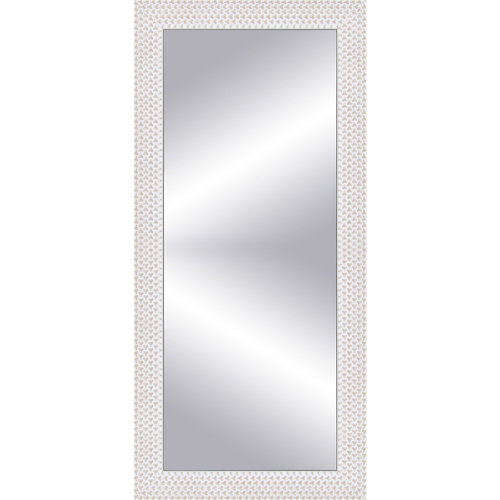 Espejo rectangular espiral blanco 152 x 57 cm