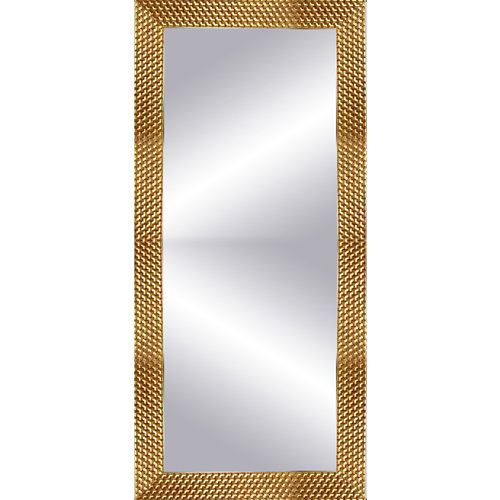 Espejo rectangular espiral oro 152 x 57 cm