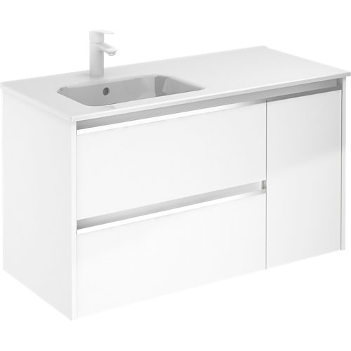Mueble de baño beta blanco brillo 100 cm