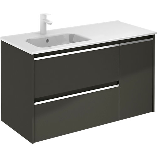 Mueble baño new beta antracita 100 x 45 cm
