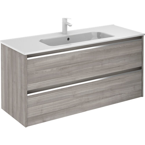 Mueble baño new beta gris 119.5 x 45 cm