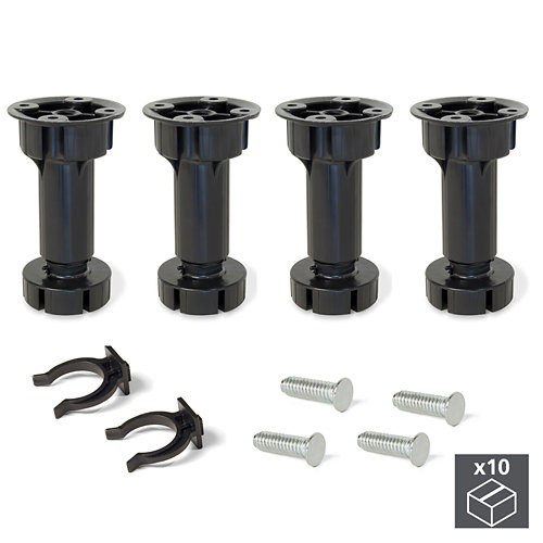 40 pies niveladores con base premontada regulable para mueble 11,8-13,5 cm