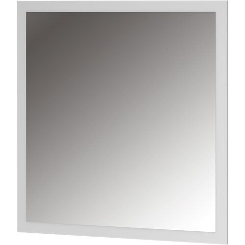Espejo de baño asimétrico blanco 100 x 70 cm
