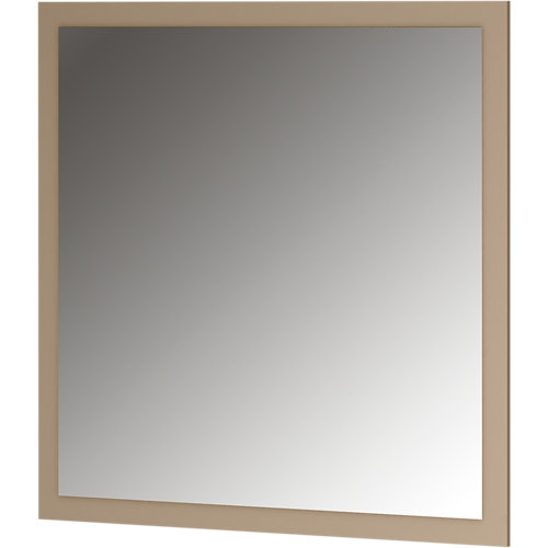 Espejo de baño asimétrico beige 100 x 70 cm