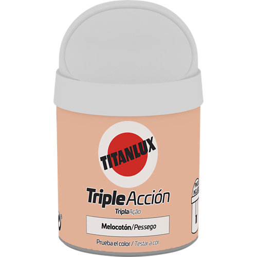 Pintura interior satinado reveton pro 4l 0510-y50r melocotón muy luminoso 22 Pintura tester triple acción titanlux 75ml melocotón