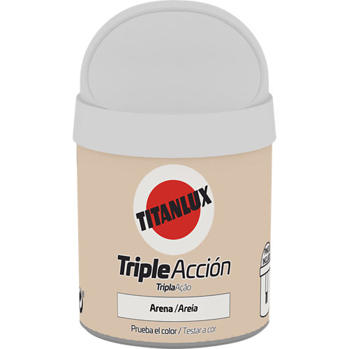 Pintura tester triple acción titanlux 75ml arena