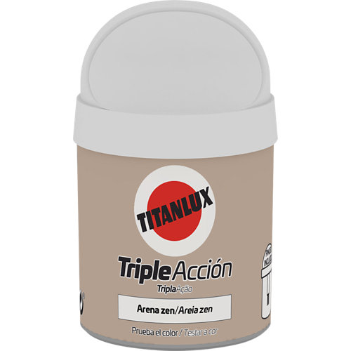 Rodillo paredes y techos lisos dexter 15cm 22 Pintura tester triple acción titanlux 75ml arena zen