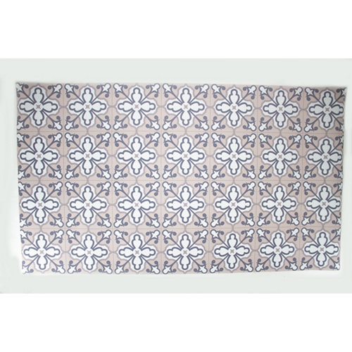 Alfombra de interior rosa pvc hakuna flor rosa 180 x 120cm