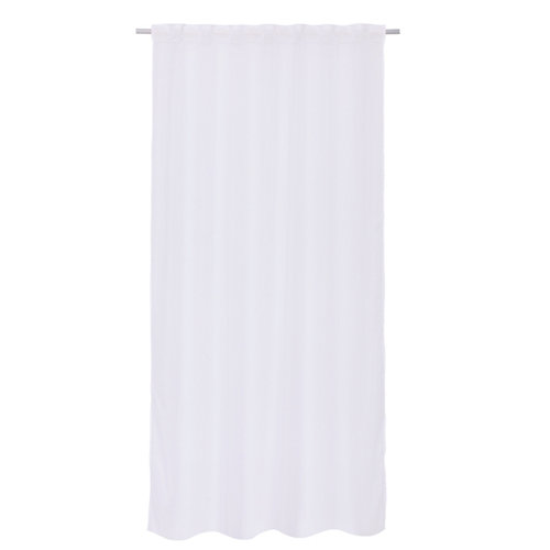 Visillo con ollaos polyone blanco 140x280 cm