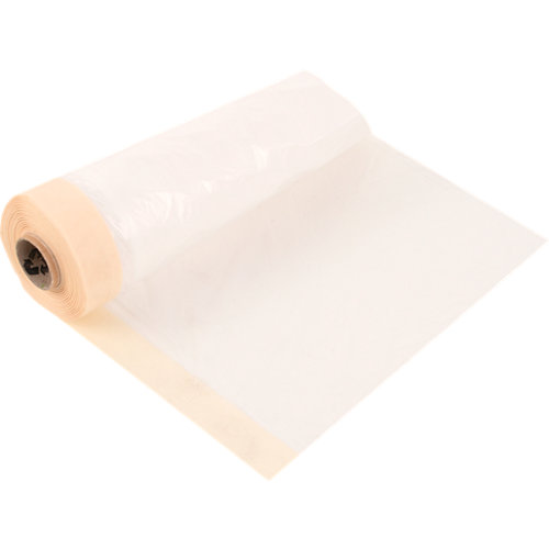 Plástico de protección con cinta adhesiva 35cmx20m