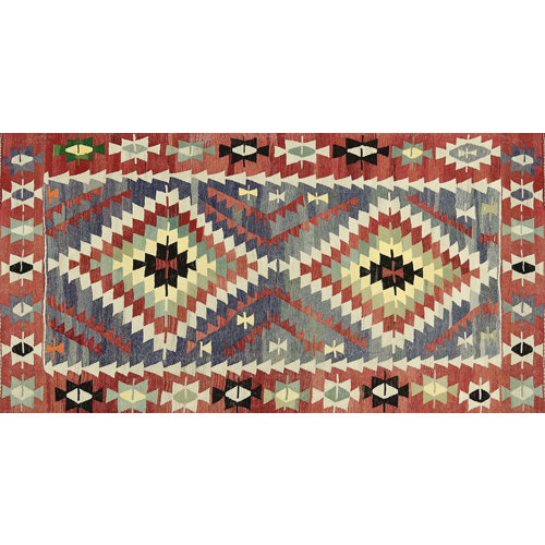 Alfombra vinilo kilim multicolor 2574 du-01 40 x 78 cm