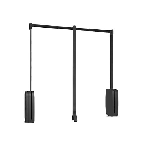 Colgador abatible sling titanio para armario. ancho regulable 60-83cm