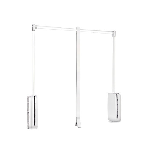 Colgador abatible sling blanco para armario. ancho regulable 45-60cm