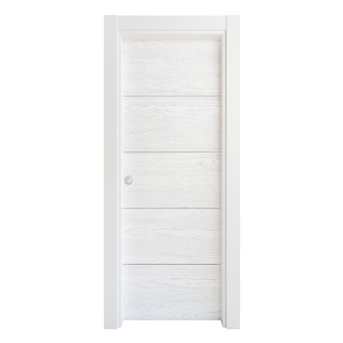 Pack de 5 jamba de mdf roble 90 x 10 mm 26 Puerta corredera lucerna premium blanca 62,5 cm