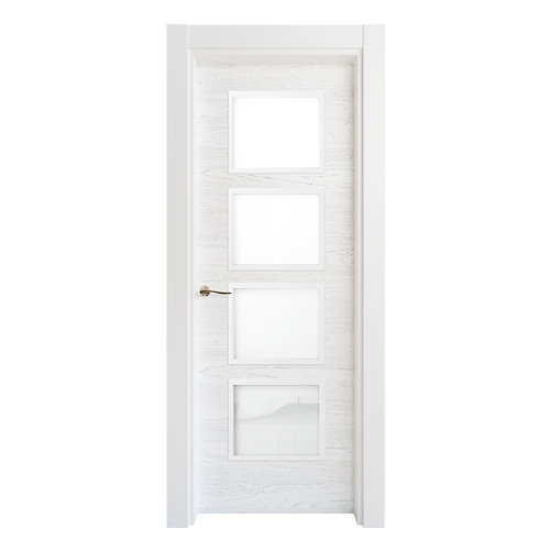 Puerta acristalada bari premium blanco i 9x82 5 cm