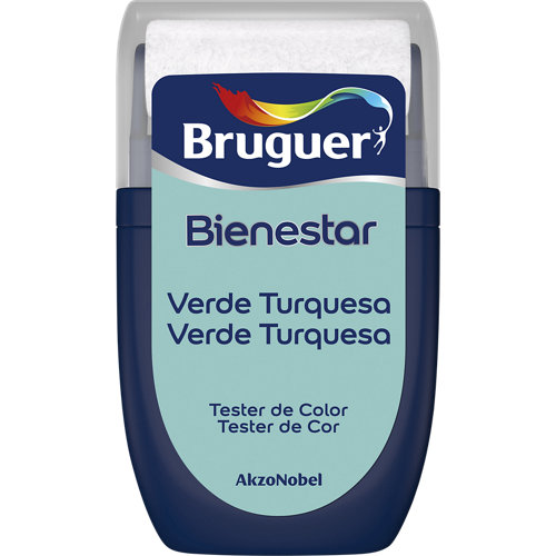 Pintura efecto piedra osaka génesis azul. 18 Pintura tester bienestar 30 ml verde turquesa