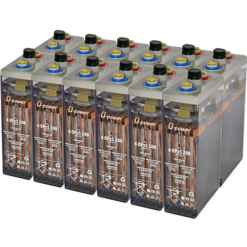 Bateria u-power opzs 200 24v estacionaria