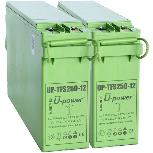 Batería solar agm u-power 24v 250ah