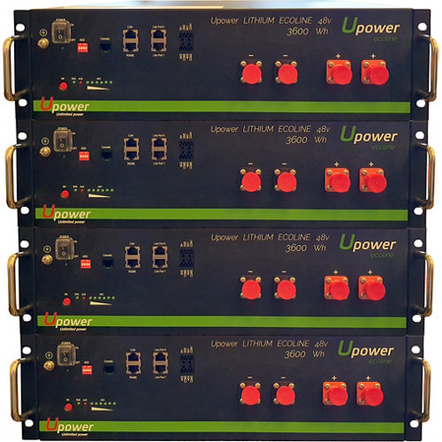 Bateria litio u-power 3.6kw/h 48v x4