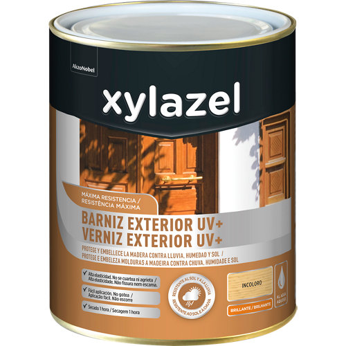 Barniz exterior uv plus brillante xylazel 750 ml natural