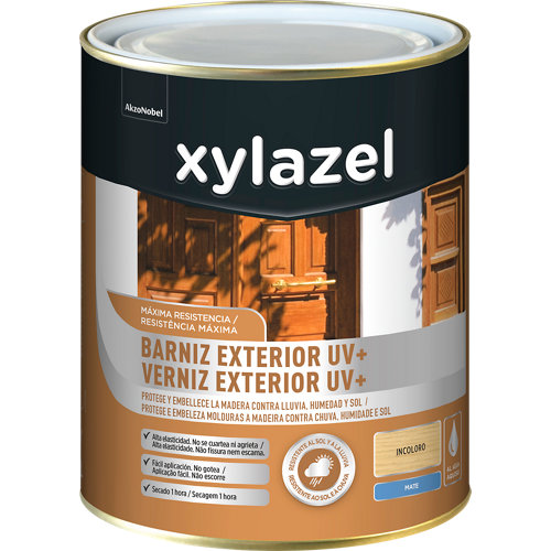 Barniz exterior uv plus mate xylazel 750 ml natural