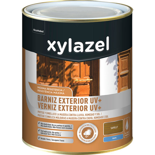 Barniz exterior uv plus mate xylazel 750 ml sapeli