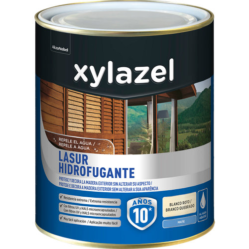 Protector de madera hidrofugante mate xylazel 2.5 l blanco