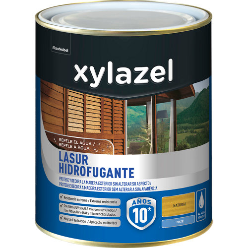 Protector de madera hidrofugante mate xylazel 750 ml natural