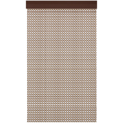 Cortina de puerta acudam formentera marfil-marrón 105x190cm