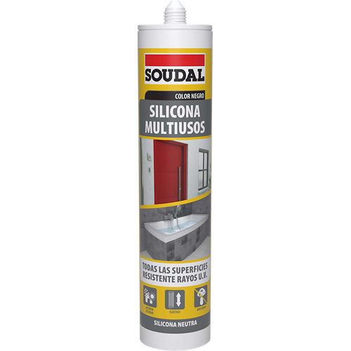 Silicona multiuso neutra soudal 290 ml negro