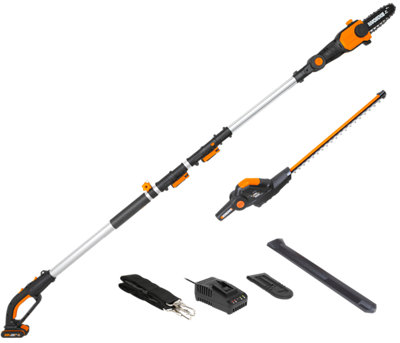 Motosierra pértiga de batería WORX Wg908E 20V 2Ah 20 cm longitud espada · LEROY  MERLIN