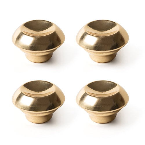 Pack 4 pomos de latón 38 mm