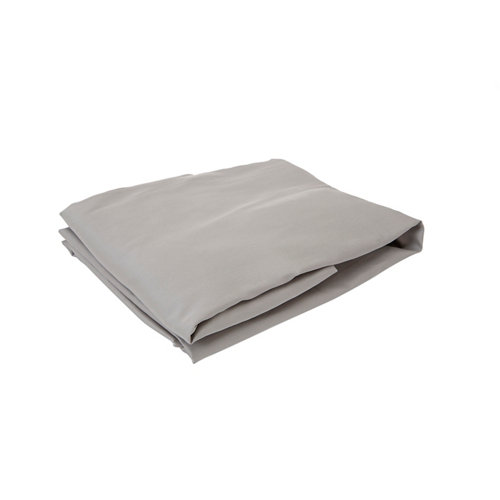 Sábana bajera inspire algodón egipcio 300 hilos gris para cama de 150 cm