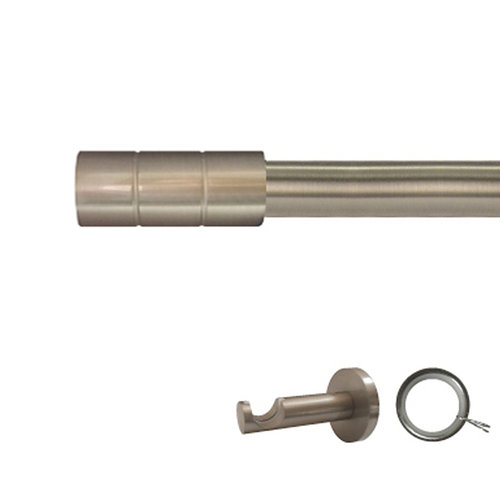 Kit barra metal ø 20mm pipe azero de 150cm c/anillas pared