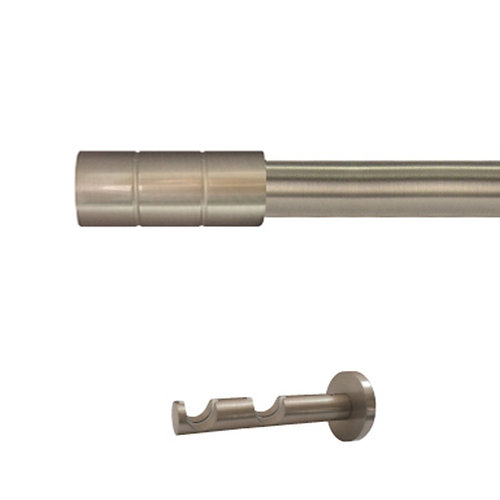 Kit 2 barras metal ø 20mm pipe azero 150cm s/anillas pared