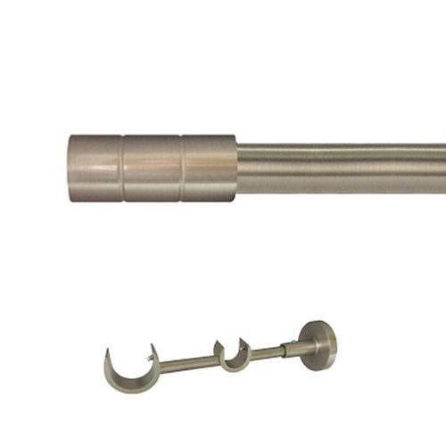 Kit 2 barras metal ø 30-20mm pipe azero 150cm s/anilla pared