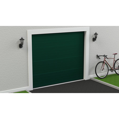 puerta moscú roble de apertura izquierda de 125 cm 25 Puerta garaje seccional motorizada ral 6005 250x212,5