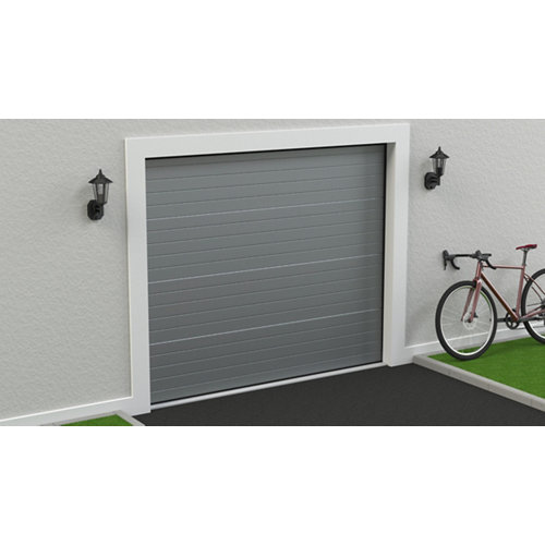 Sensor de viento zefir 28 Puerta garaje seccional motorizada ral 9006 250x212,5